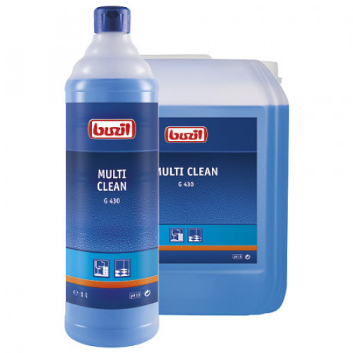 G430 Multi Clean универсальное щелочное чистящее средство Buzil , 10 л для пола из ПВХ, плитки, бетона, керамогранита