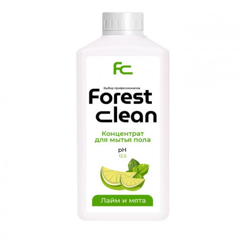 Концентрат для мытья пола 1л Лайм и мята Forest Clean