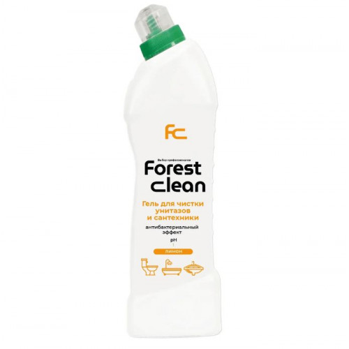 Гель-концентрат для чистки унитазов  лимон 750гр. Forest clean 